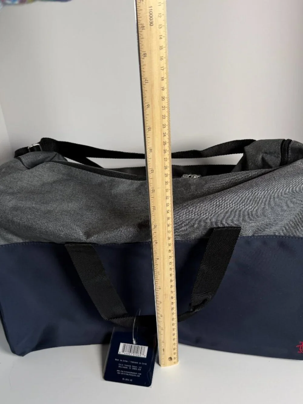 Penguin Weekend Duffle Bag Two Toned -Navy & Gray NWT